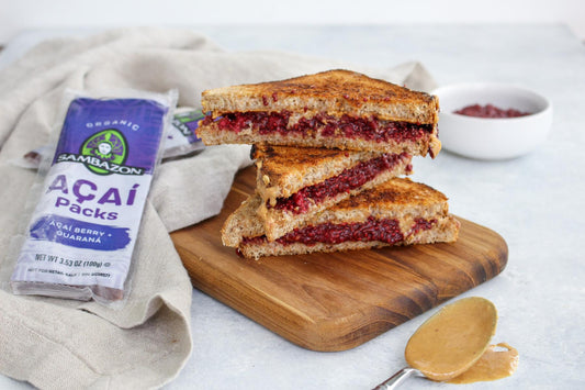 Toasted PB&J Açaí Chia Jam Sandwich
