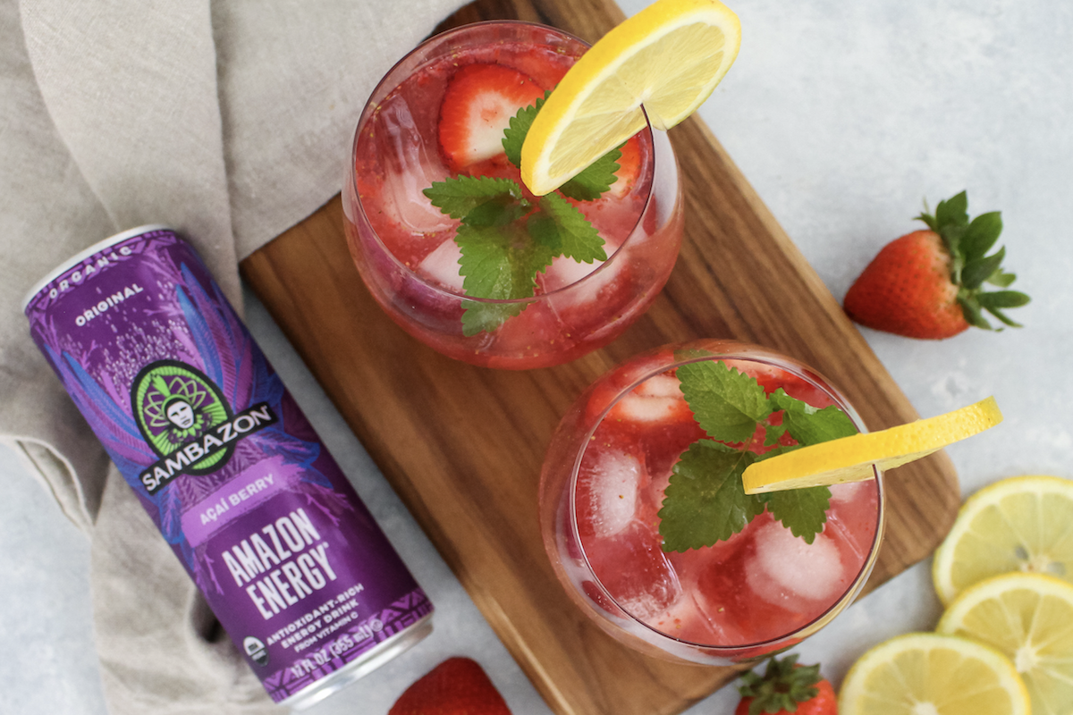 Strawberry Açaí Rosé Spritzer Recipe