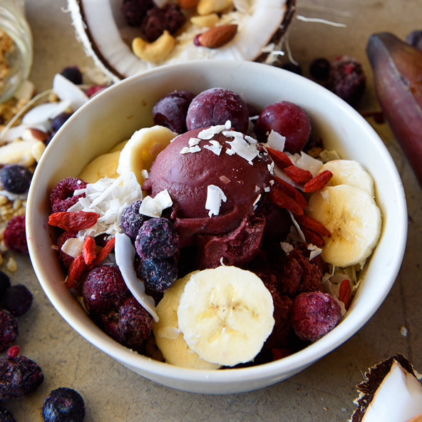Acai Sorbet Recipe - Best Scoopable Sorbet Acai Bowl Recipe | Sambazon