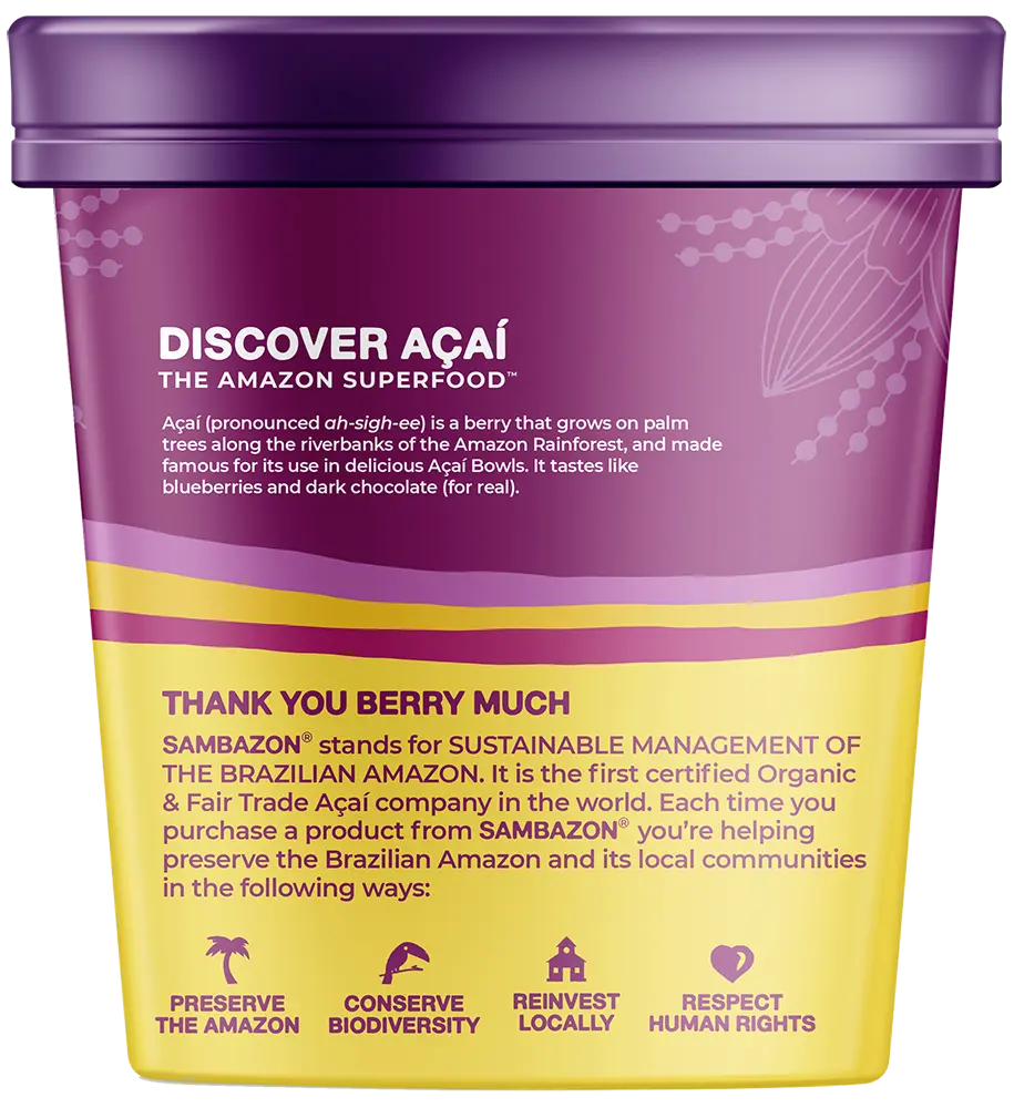 Frozen Scoopable Açaí with Banana