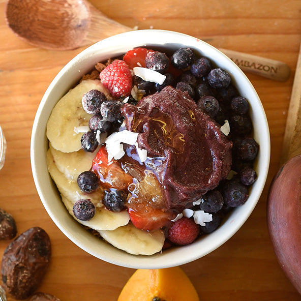 Straight From the Palm Protein Açaí Bowl Recipe With Berries