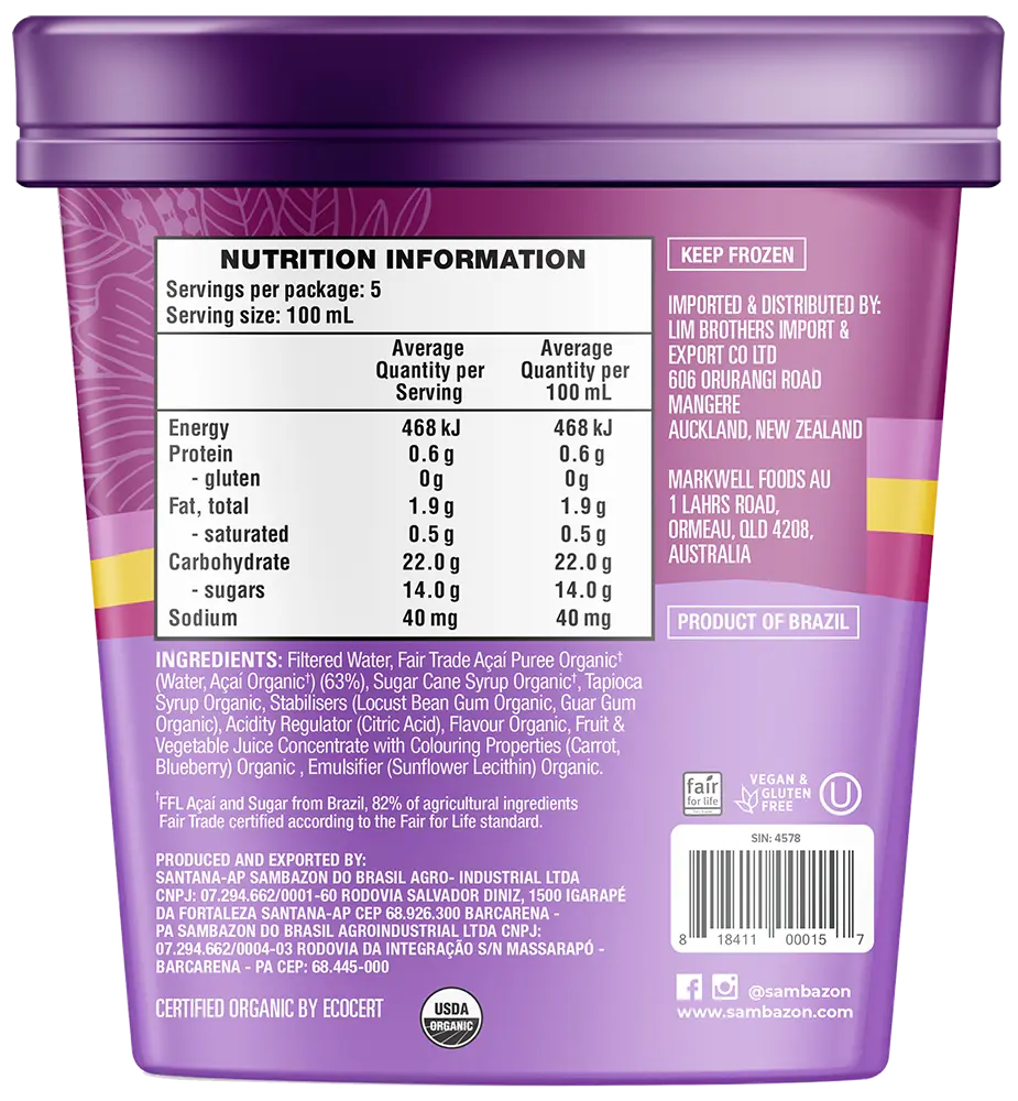 Frozen Scoopable Açaí