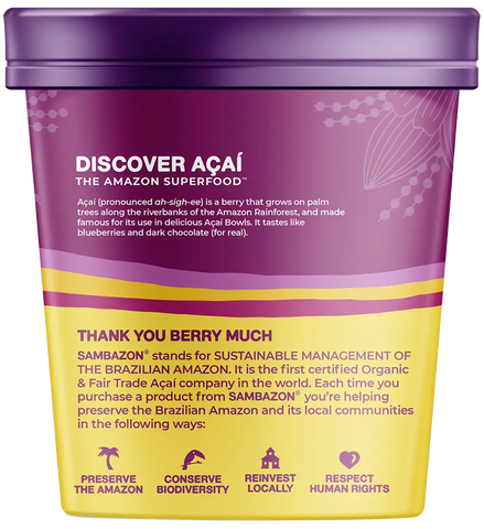 Frozen Scoopable Açaí with Banana